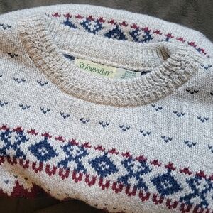 Vintage St. John's Bay Knit Sweater with Pattern